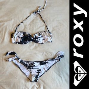 ROXY swim suit - black and white size large